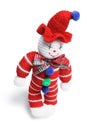 Woollen Toy Clown Royalty Free Stock Photo