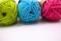 wools in different colours Royalty Free Stock Photo