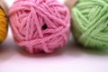 wools in different colours Royalty Free Stock Photo