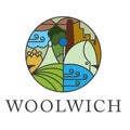 Woolwich district logo heritage Royalty Free Stock Photo