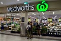 A Woolworth supermarket in Sydney, Australia Royalty Free Stock Photo