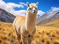 a wooly alpaca Altiplano