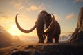 Wooly mammoth. Generate Ai