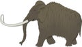 Wooly Mammoth Illustration Royalty Free Stock Photo