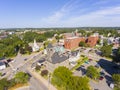 Woonsocket downtown aerial view, Rhode Island, USA