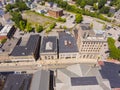 Woonsocket downtown aerial view, Rhode Island, USA