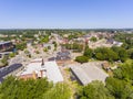 Woonsocket downtown aerial view, Rhode Island, USA