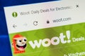 Woot.com Web Site. Selective focus. Royalty Free Stock Photo
