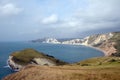 Worbarrow Tout, Dorset Coastal path Royalty Free Stock Photo