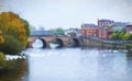 Bridge over the River Severn, Worcester Painting