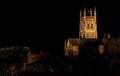 Worcester Cathedral by night Royalty Free Stock Photo