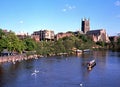 Worcester Cathedral and River Severn. Royalty Free Stock Photo