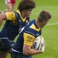 Worcester Warriors at the Rugby 7 S Premiership Series Royalty Free Stock Photo