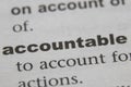The Word Accountable Close Up