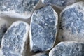 Angelite (Anhydrite) rough blue stones crystals Royalty Free Stock Photo