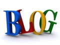 The Word BLOG in 3D