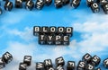The word Blood type
