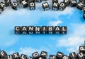 The word Cannibal Royalty Free Stock Photo