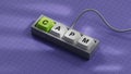 Word capm on Computer keyboard keys with copy space. Royalty Free Stock Photo