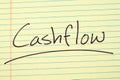 Cashflow On A Yellow Legal Pad Royalty Free Stock Photo