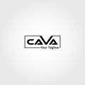 Word CAVA vector logo design