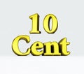 a word 10 cent Royalty Free Stock Photo