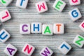 The word chat macro surrounding letters