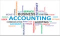 Word cloud - accounting