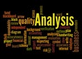 Word Cloud with ANALYSIS concept Royalty Free Stock Photo