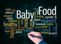 Word Cloud with BABY FOOD concept create with text only