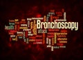 Word Cloud with BRONCHOSCOPY concept create with text only Royalty Free Stock Photo