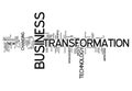 Word Cloud Business Transformation Royalty Free Stock Photo