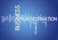 Word Cloud Business Transformation Royalty Free Stock Photo