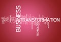 Word Cloud Business Transformation Royalty Free Stock Photo