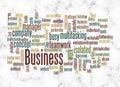 Word Cloud with BUSYNESS concept create with text only Royalty Free Stock Photo