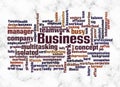 Word Cloud with BUSYNESS concept create with text only