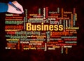 Word Cloud with BUSYNESS concept create with text only Royalty Free Stock Photo
