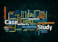 Word Cloud with CASE STUDY concept create with text only Royalty Free Stock Photo