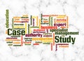 Word Cloud with CASE STUDY concept create with text only Royalty Free Stock Photo