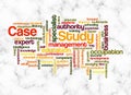 Word Cloud with CASE STUDY concept create with text only Royalty Free Stock Photo