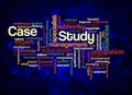 Word Cloud with CASE STUDY concept create with text only Royalty Free Stock Photo