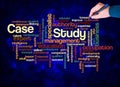 Word Cloud with CASE STUDY concept create with text only Royalty Free Stock Photo