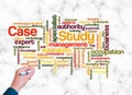 Word Cloud with CASE STUDY concept create with text only Royalty Free Stock Photo