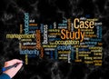 Word Cloud with CASE STUDY concept create with text only Royalty Free Stock Photo