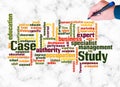 Word Cloud with CASE STUDY concept create with text only Royalty Free Stock Photo