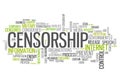 Word Cloud Censorship Royalty Free Stock Photo