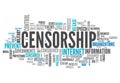 Word Cloud Censorship Royalty Free Stock Photo