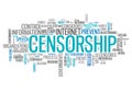 Word Cloud Censorship Royalty Free Stock Photo