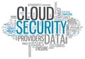 Word Cloud Cloud Security Royalty Free Stock Photo