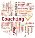 Word Cloud - Coaching Royalty Free Stock Photo